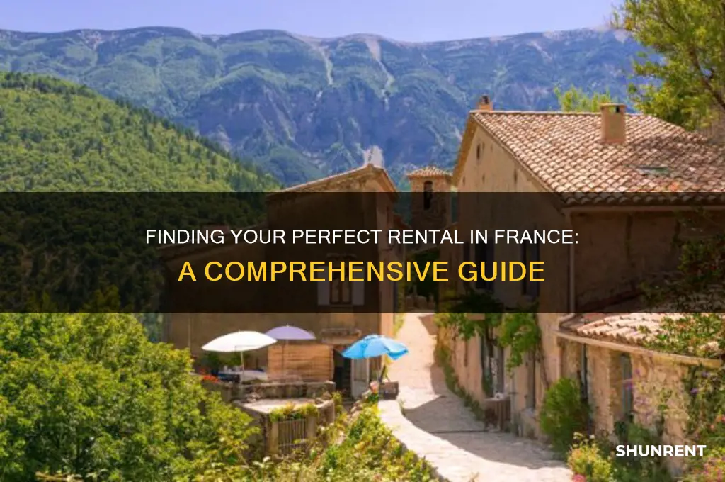 how do i find a place to rent in france