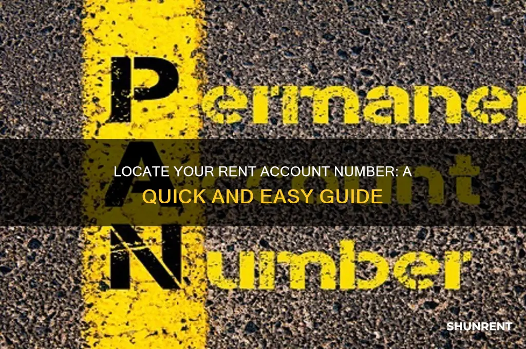 how do i find my rent account number