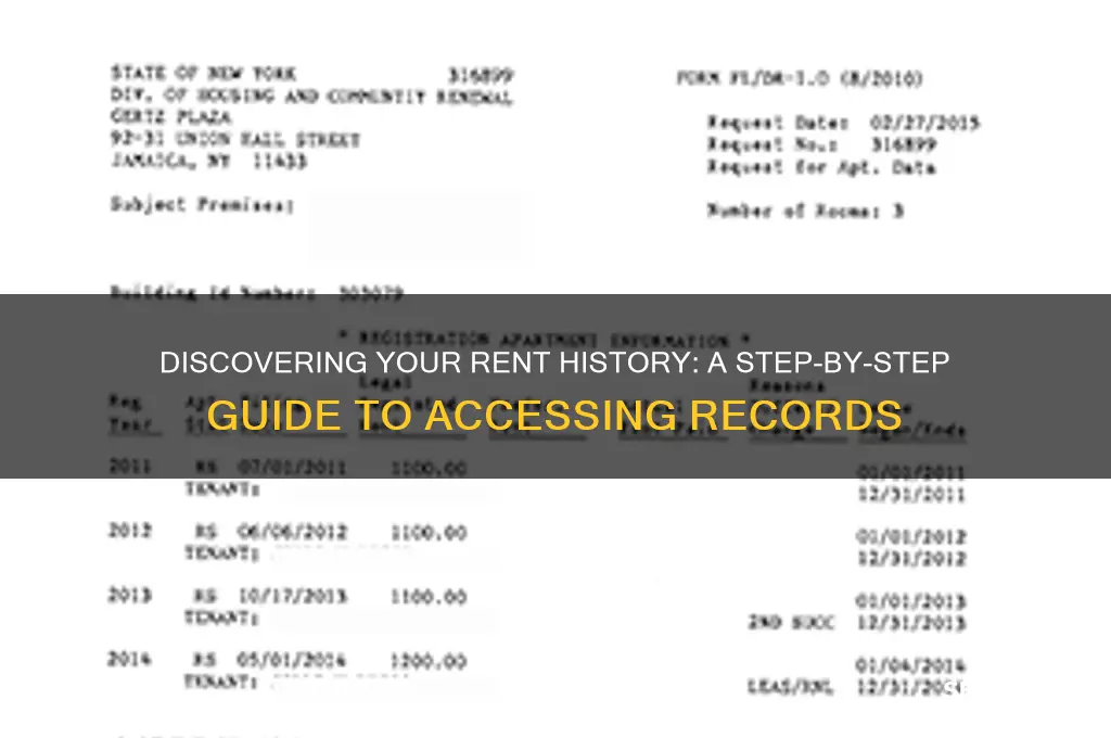 how do i find my rent history