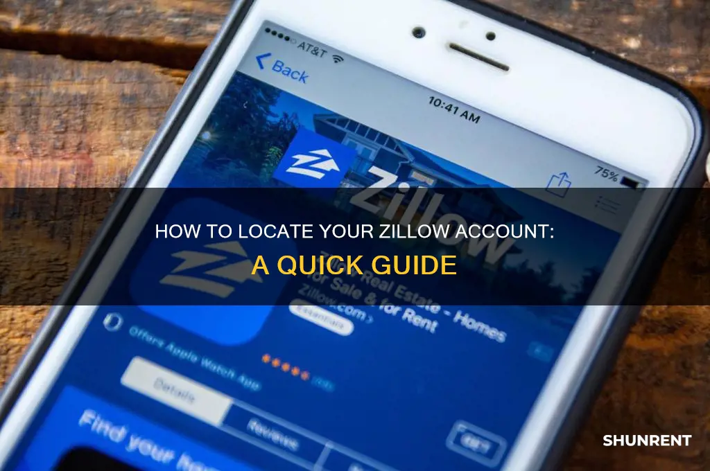 how do i find my zillow account