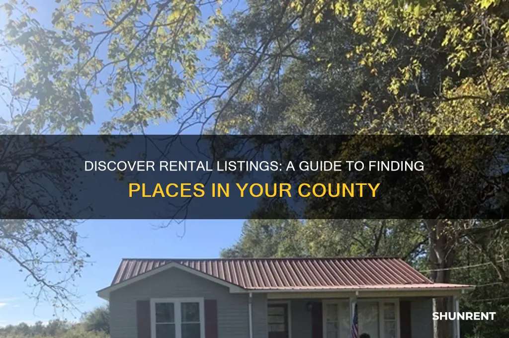 how do i find places for rent in my county