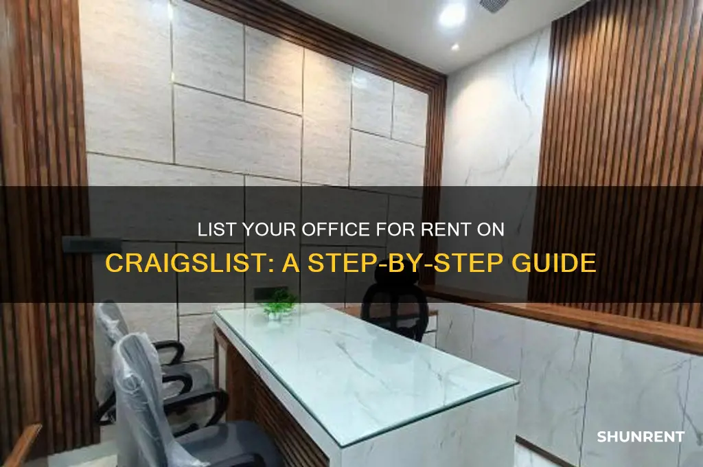 how do i list office for rent on craigslist
