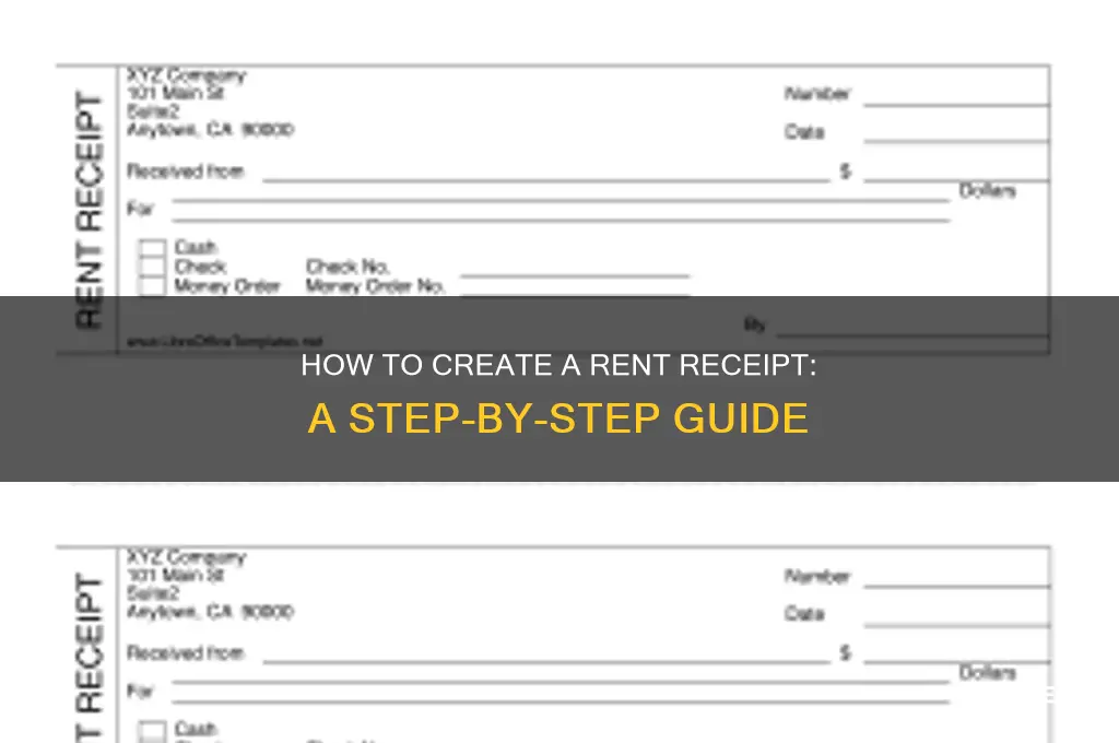 how do i make a rent receipt