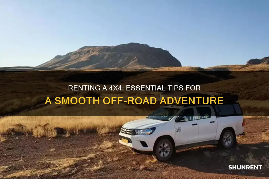 how do i make sure i rent a 4x4
