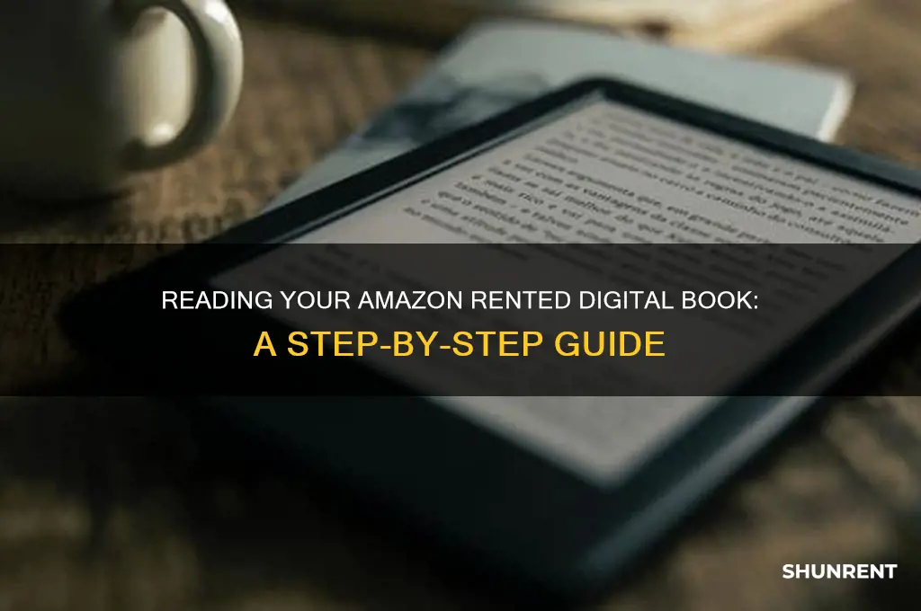 how do i read my rented digital book from amazon