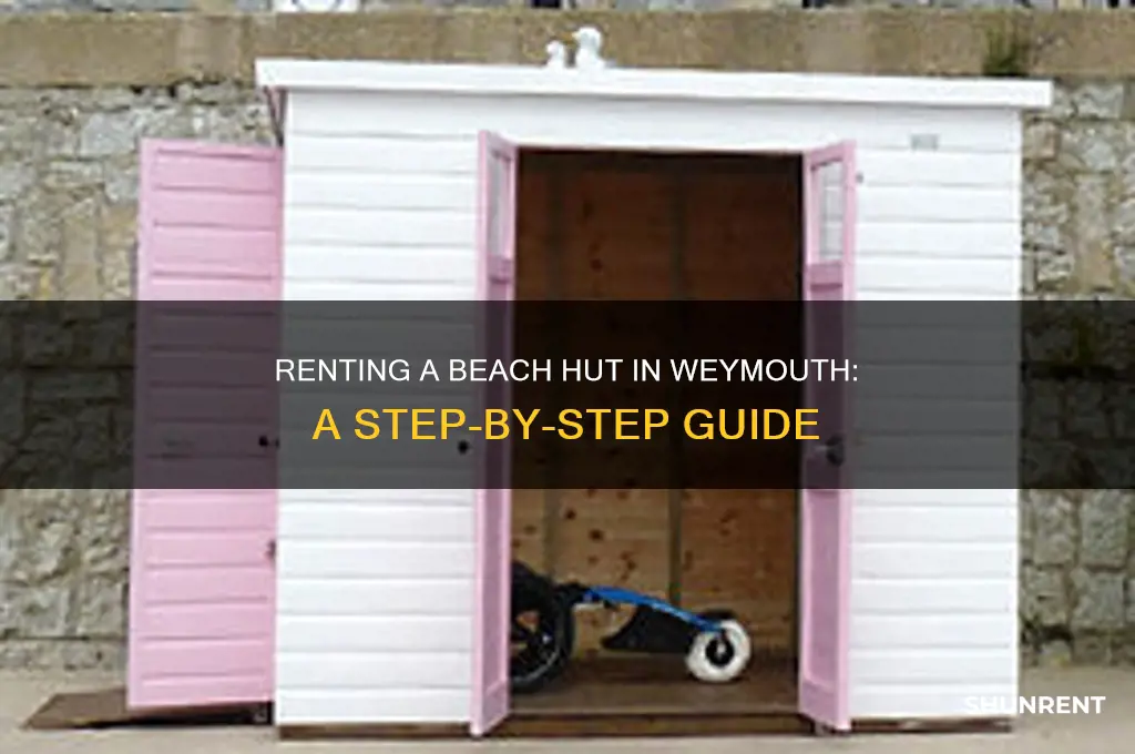 how do i rent a beach hut in weymouth