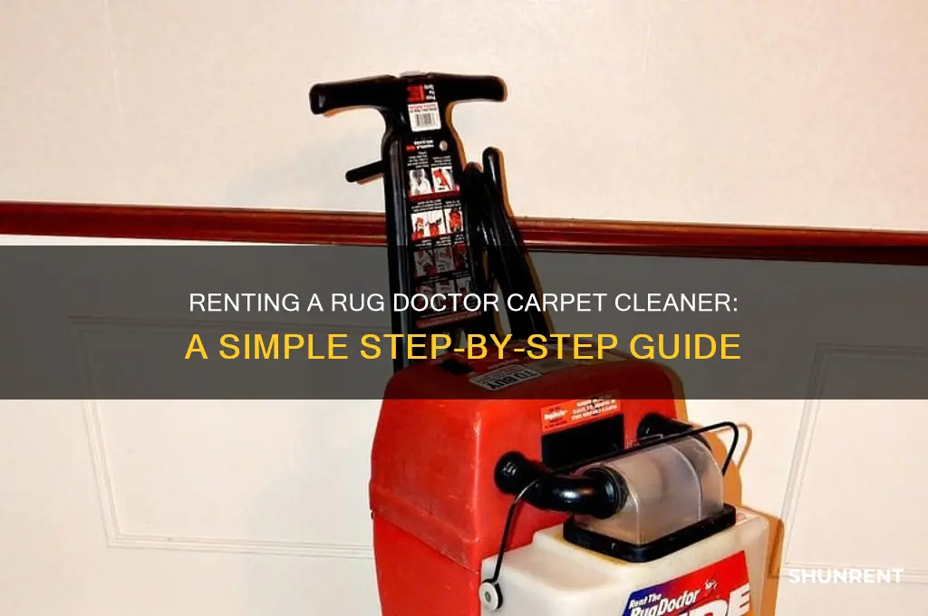 how do i rent a carpet cleaner from rug doctor