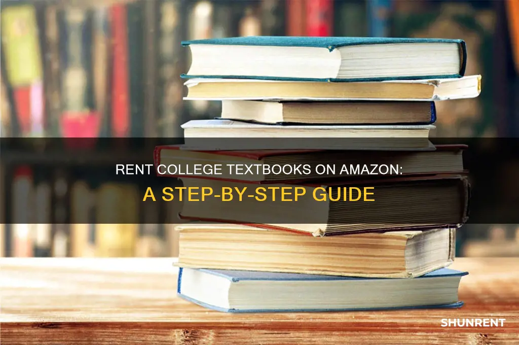 how do i rent a college books on amazon