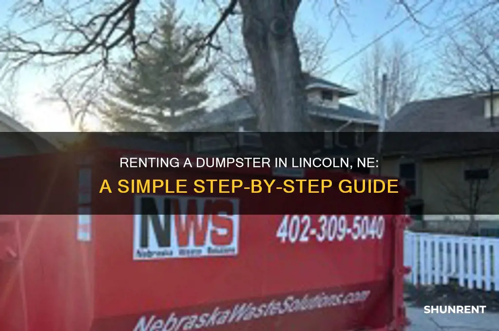 how do i rent a dumpster in lincoln ne