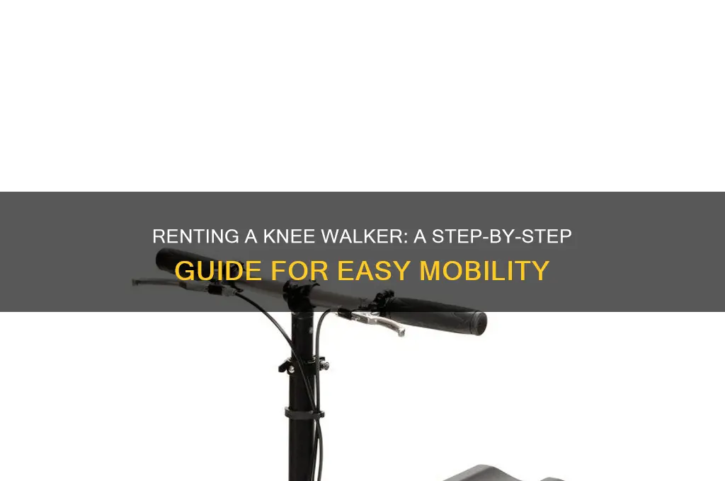 how do i rent a knee walker