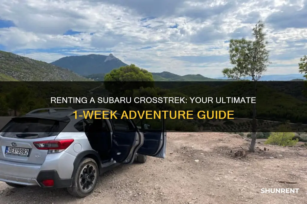 how do i rent a subaru crosstrek for 1 week