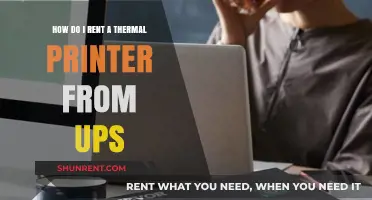 Renting a Thermal Printer from UPS: A Step-by-Step Guide