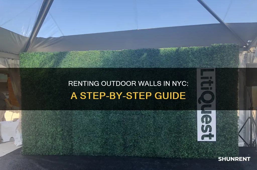 how do i rent a wall outside in new york