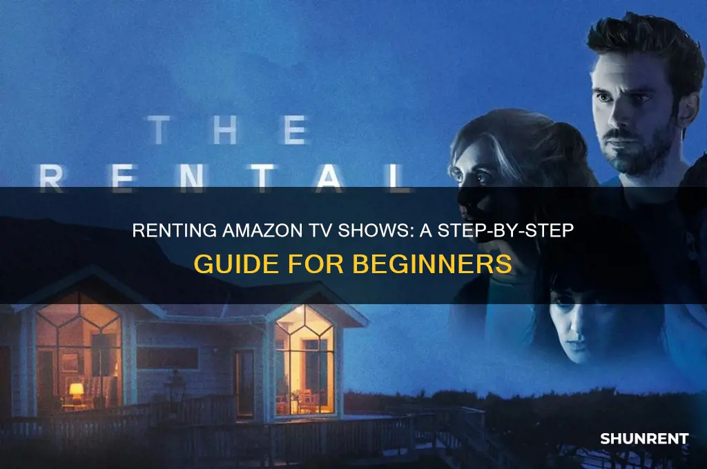 how do i rent amazon tv shows