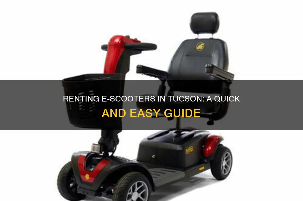 how do i rent an e-scooter in tucson