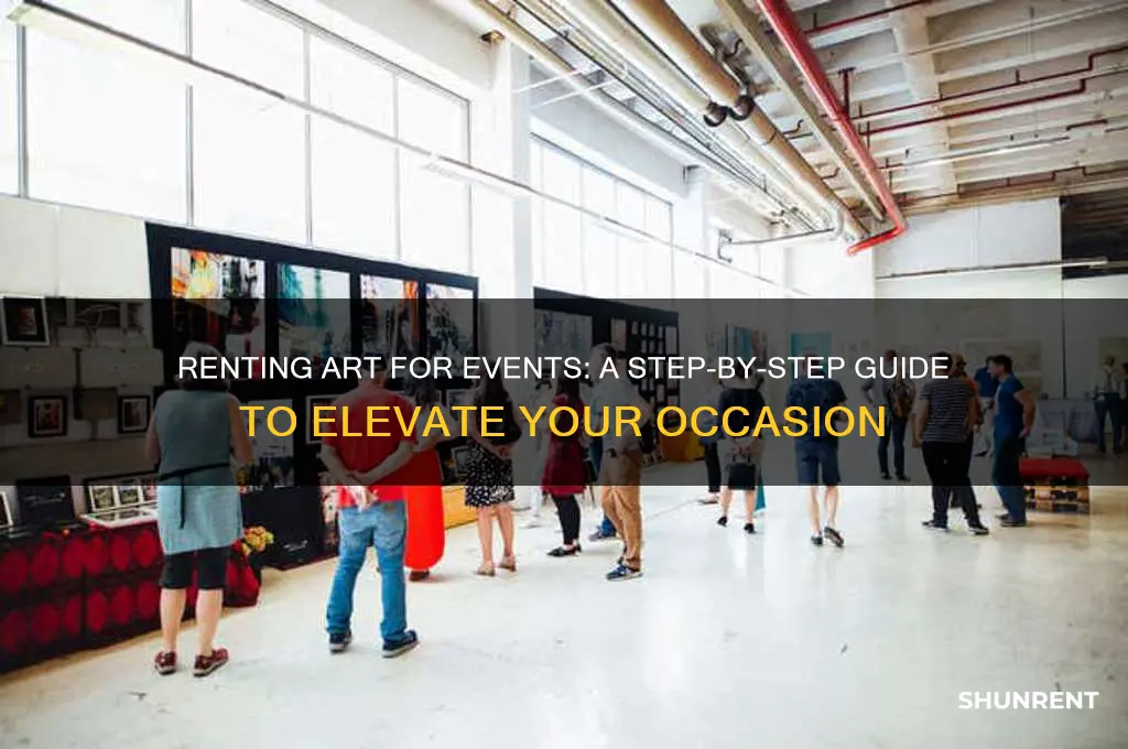 how do i rent artwork for an event
