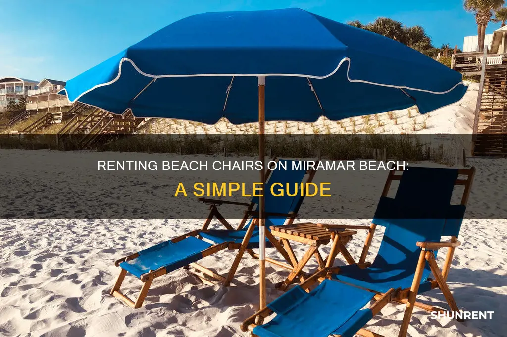 how do i rent beach chairs on miramar beach florida