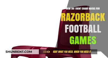 Renting Chair Backs for Razorback Football Games: A Complete Guide