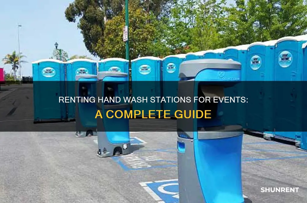 how do i rent hand wash stations for event