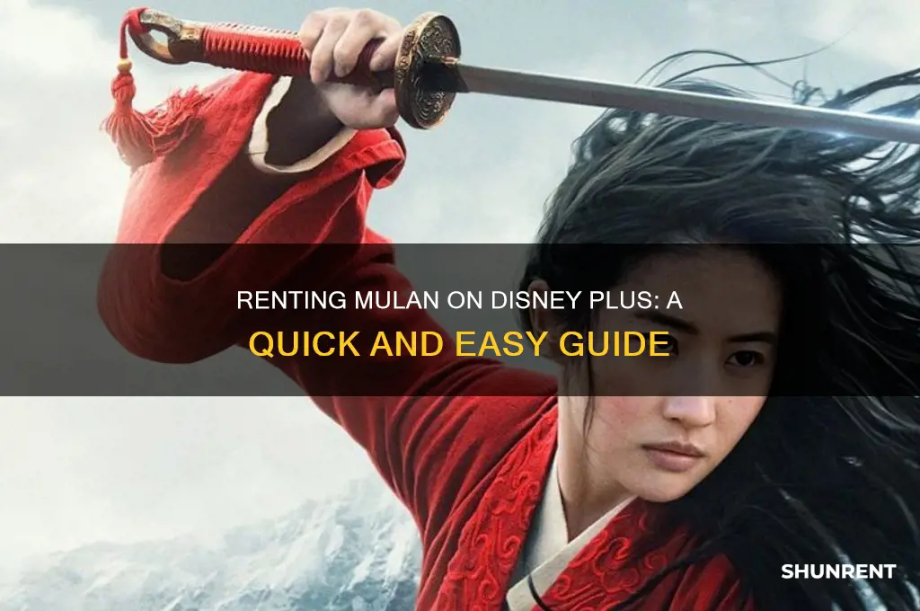 how do i rent mulan on disney plus