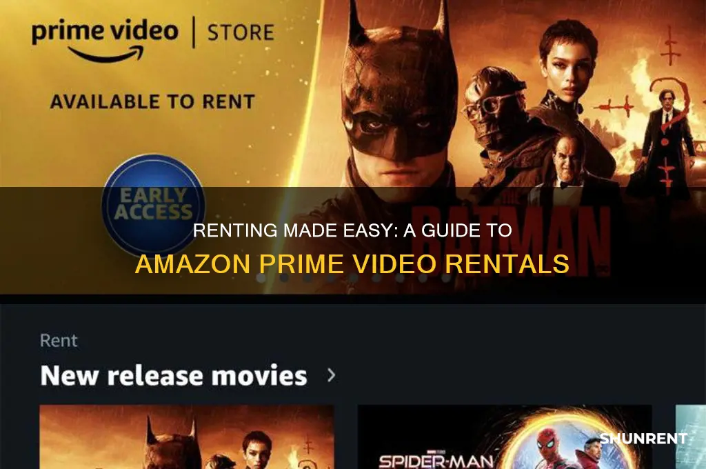 how do i rent on amazon prime app