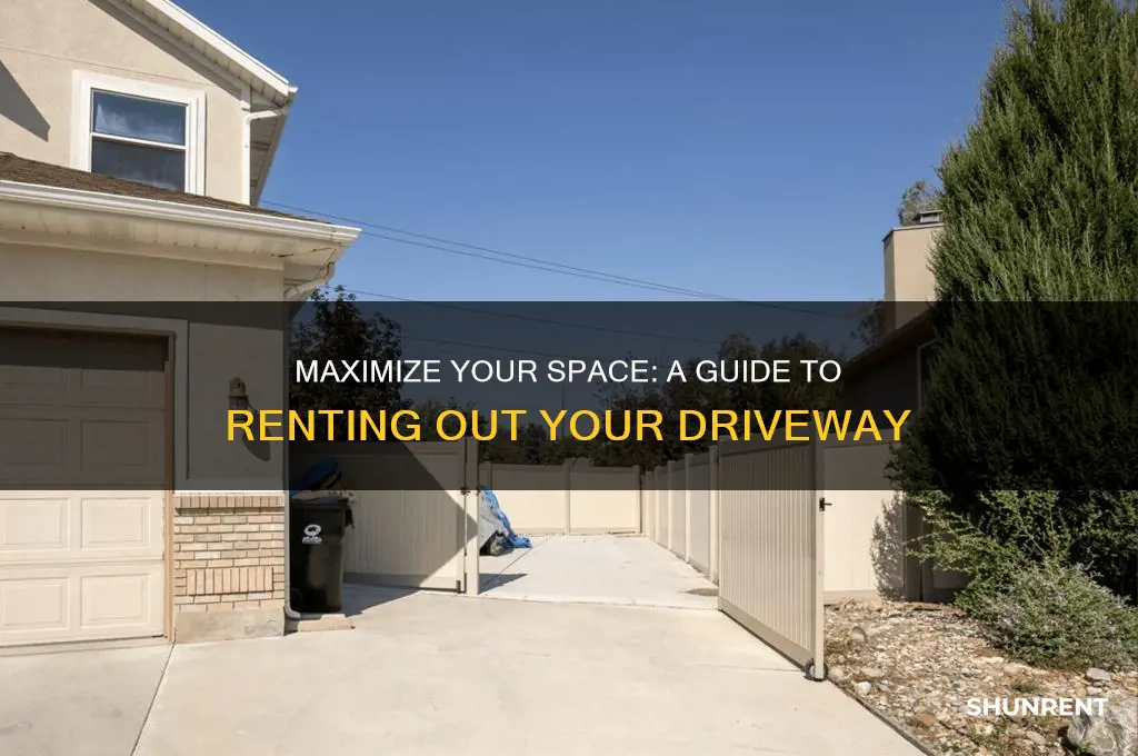how do i rent out my driveway