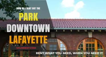 Renting Out Downtown Lafayette Park: A Step-by-Step Guide