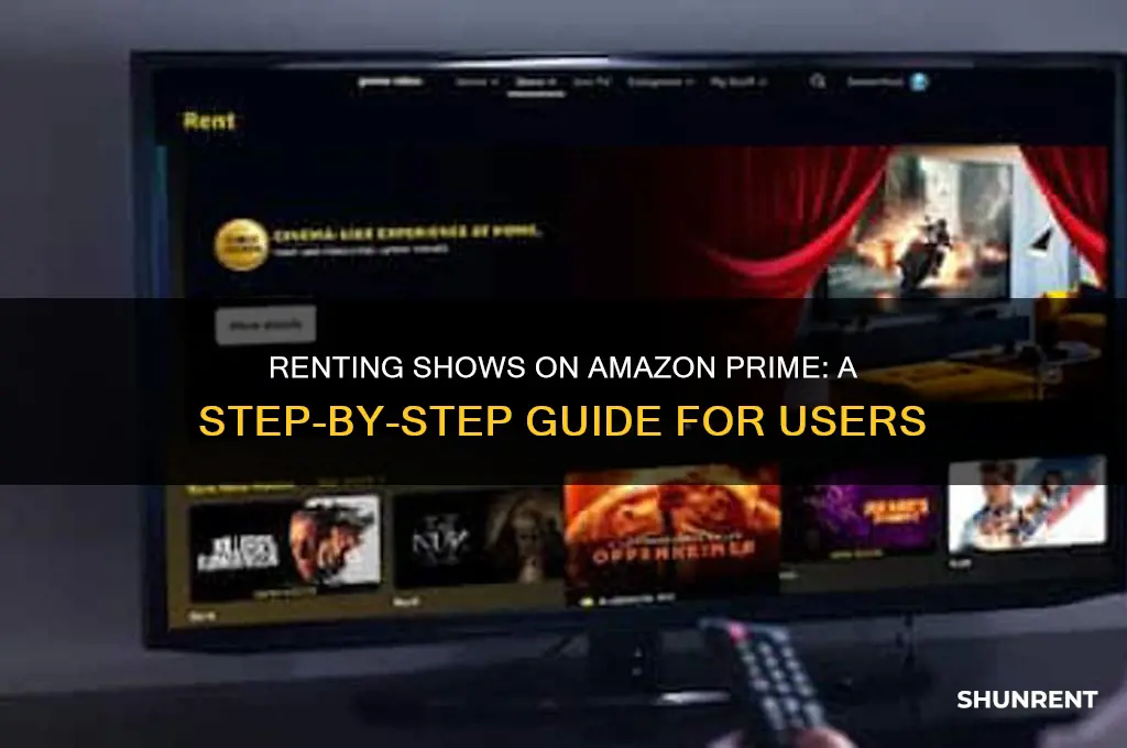 how do i rent shows on amazon prime