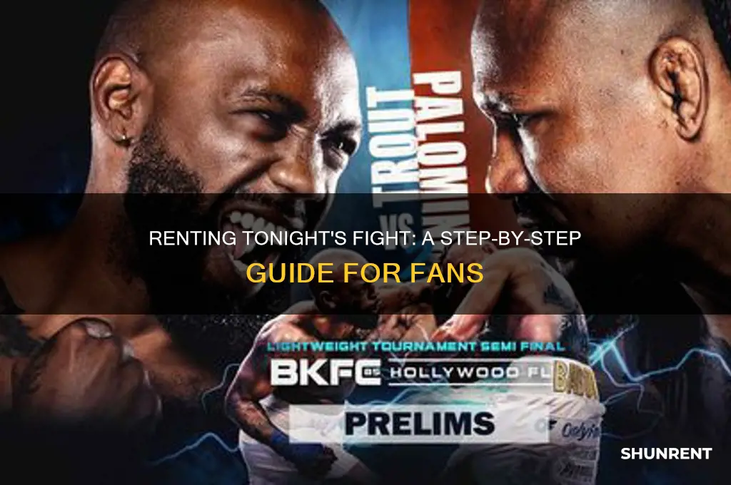 how do i rent the fight tonight