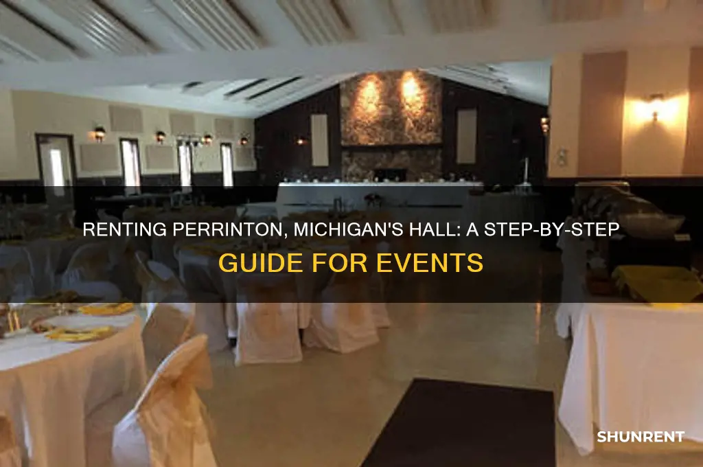 how do i rent the hall in perrinton michigan