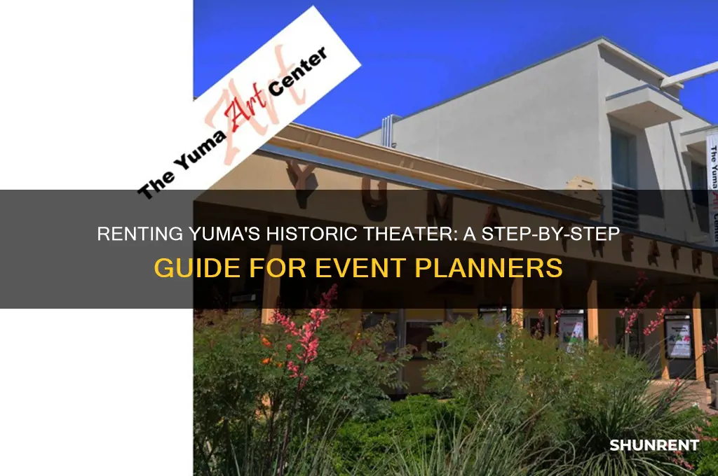 how do i rent the historic yuma theater