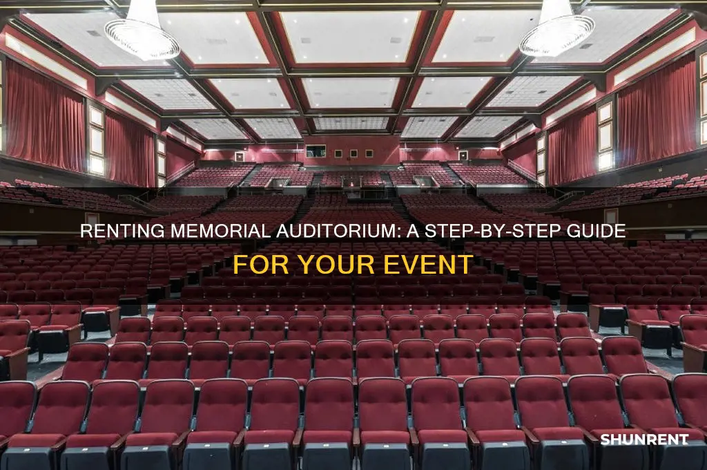 how do i rent the memorial auditorium