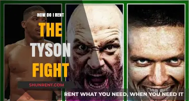 Renting Tyson's Fight: A Step-by-Step Guide for Boxing Fans