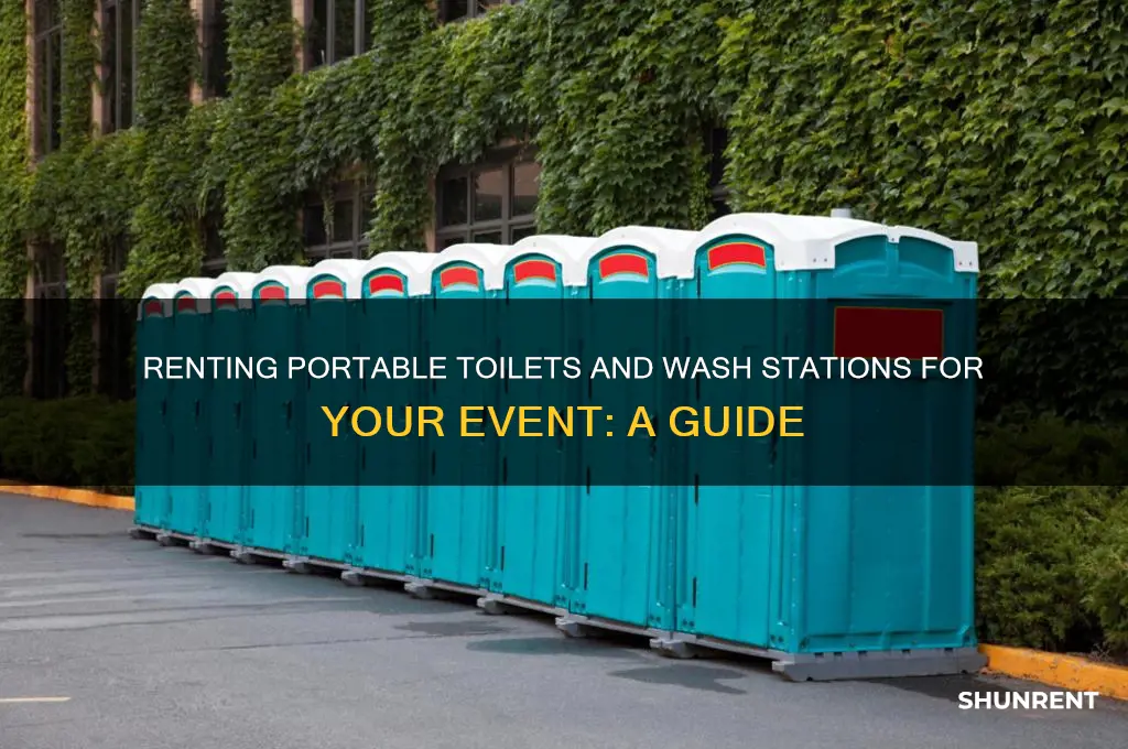 how do i rent toilets and wash stations for event