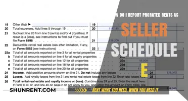 Reporting Prorated Rents on Schedule E: A Seller's Guide