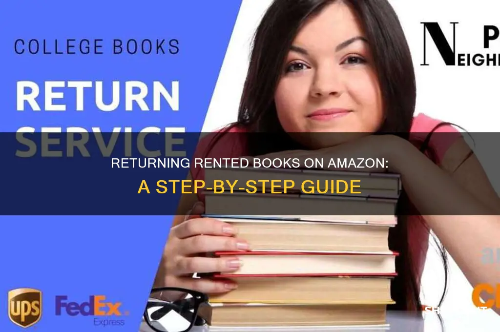 how do i return a book rented from amazon