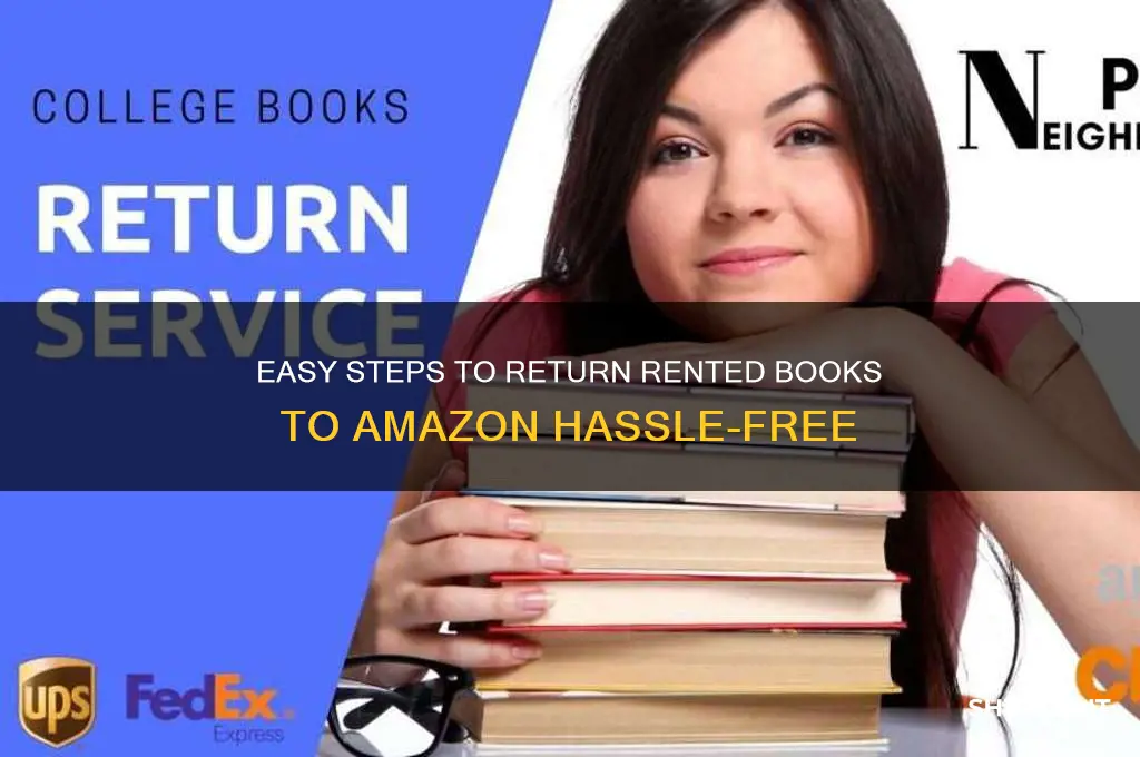 how do i send back rented books from amazon