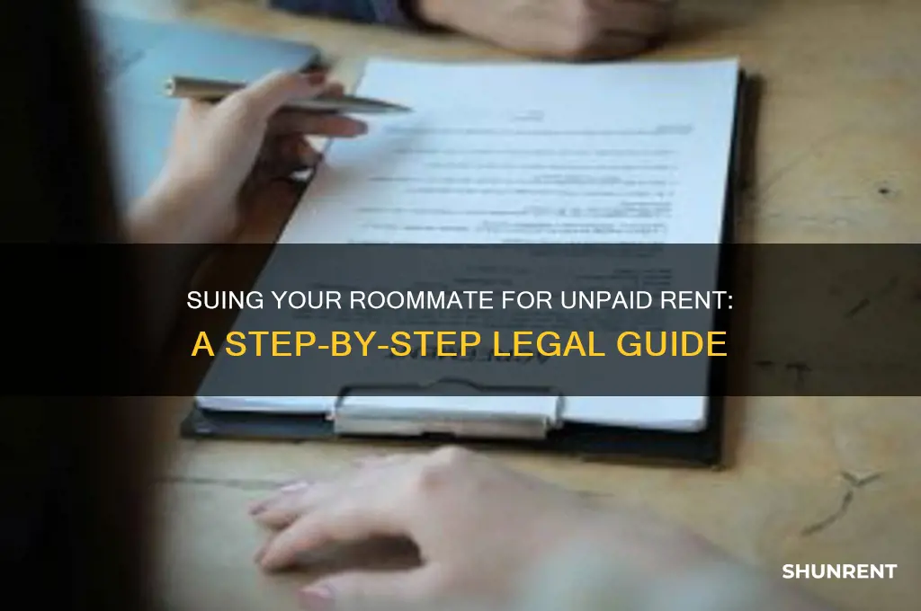 how do i sue my rommate for rent