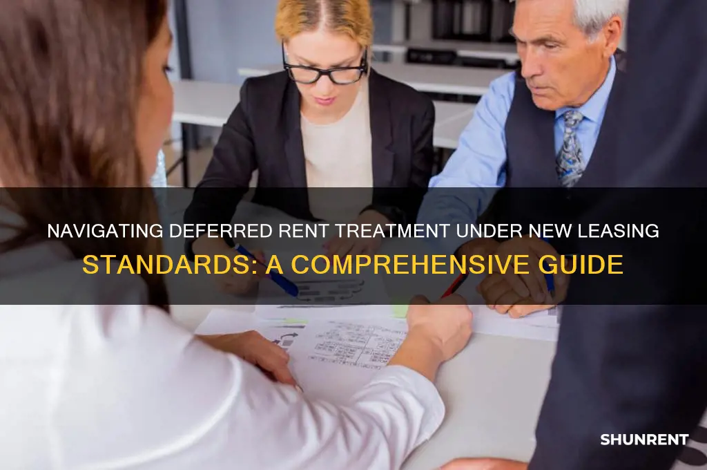 how do i treat deferred rent for new leasing standards