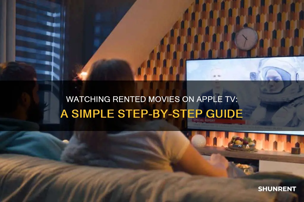 how do i watch rented films on apple tv