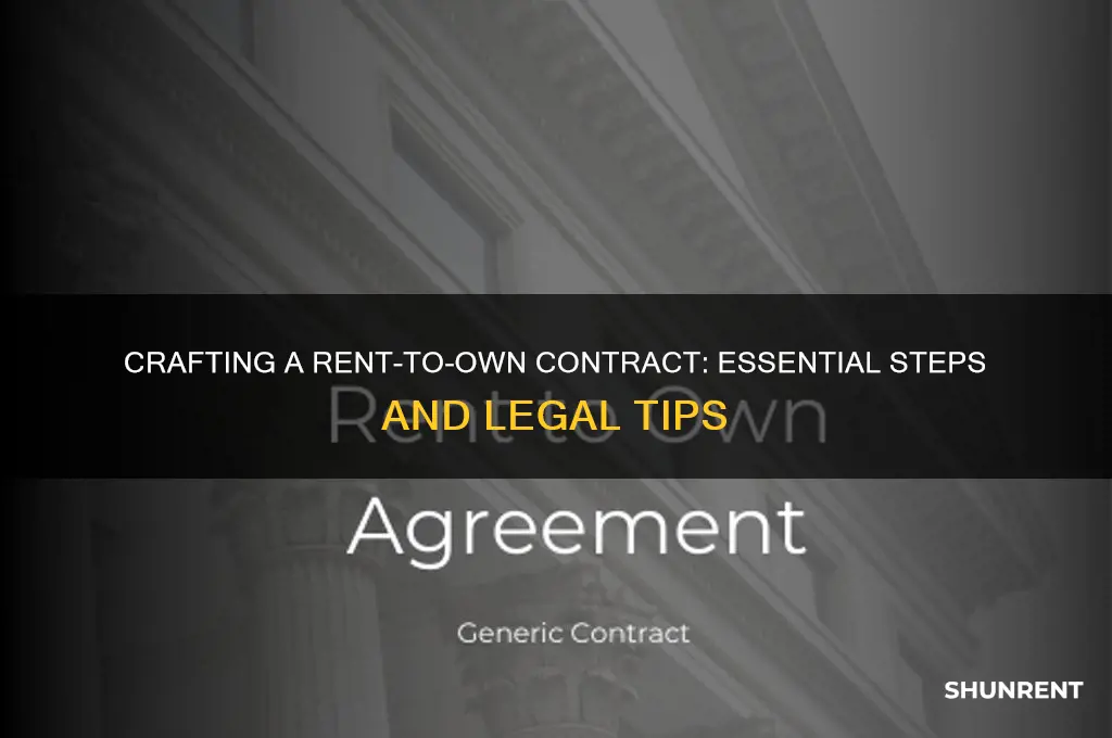 how do i write a rent to own contract