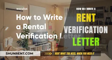 Writing a Rent Verification Letter: Essential Tips and Template Guide