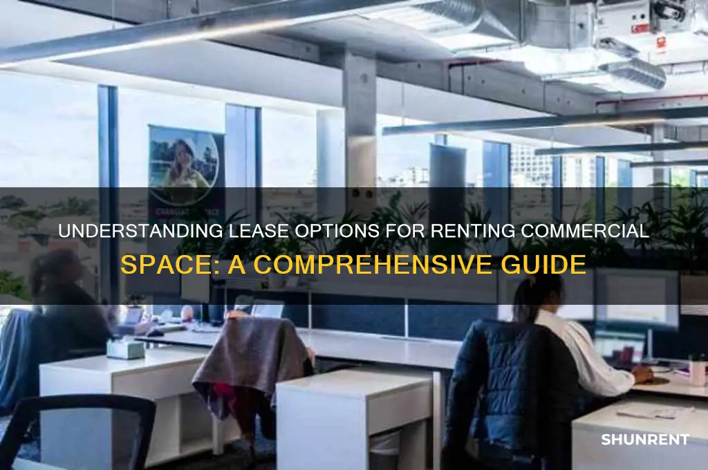 how do lease option works on renting space commercial space