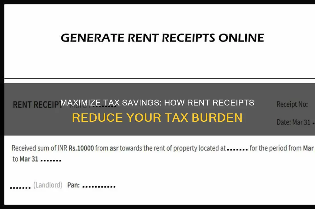 how do rent receipts help with taxes