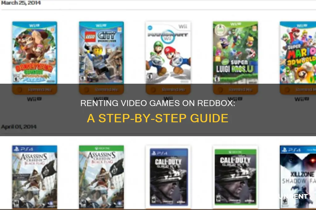 how do rent the game on redbox