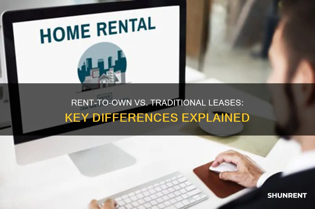 how do rent-to-own agreements differ from traditional leases
