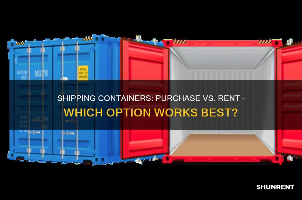 how do shipping containers work purchase or rent