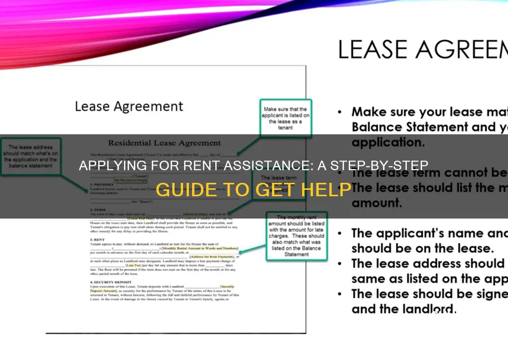 how do u apply for rent assistance