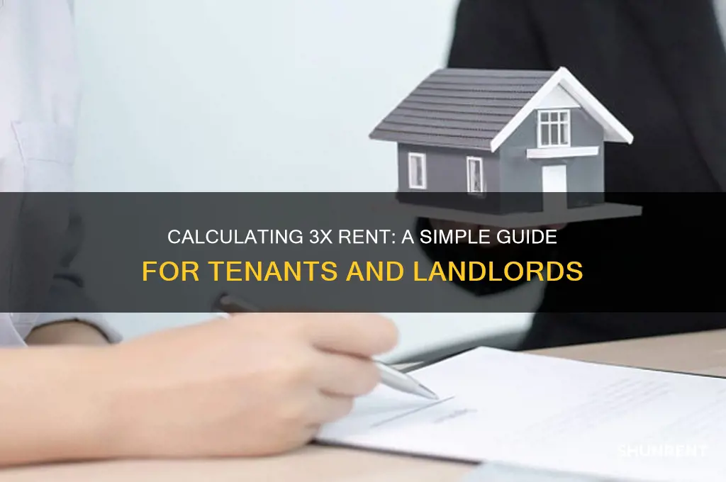 how do you calculate 3x the rent