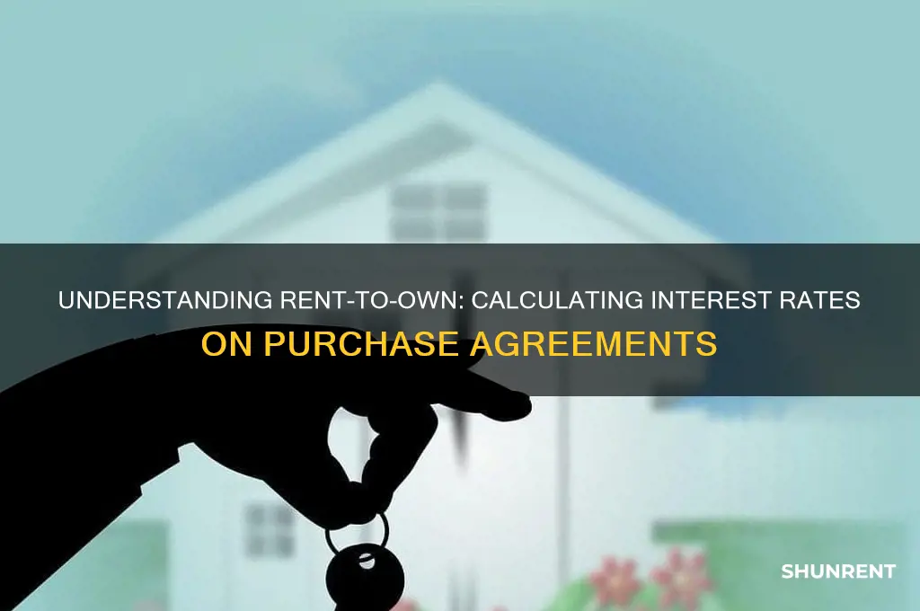 how do you calculate interest rate on a rent purchase